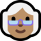 Old Woman - Medium emoji on Microsoft